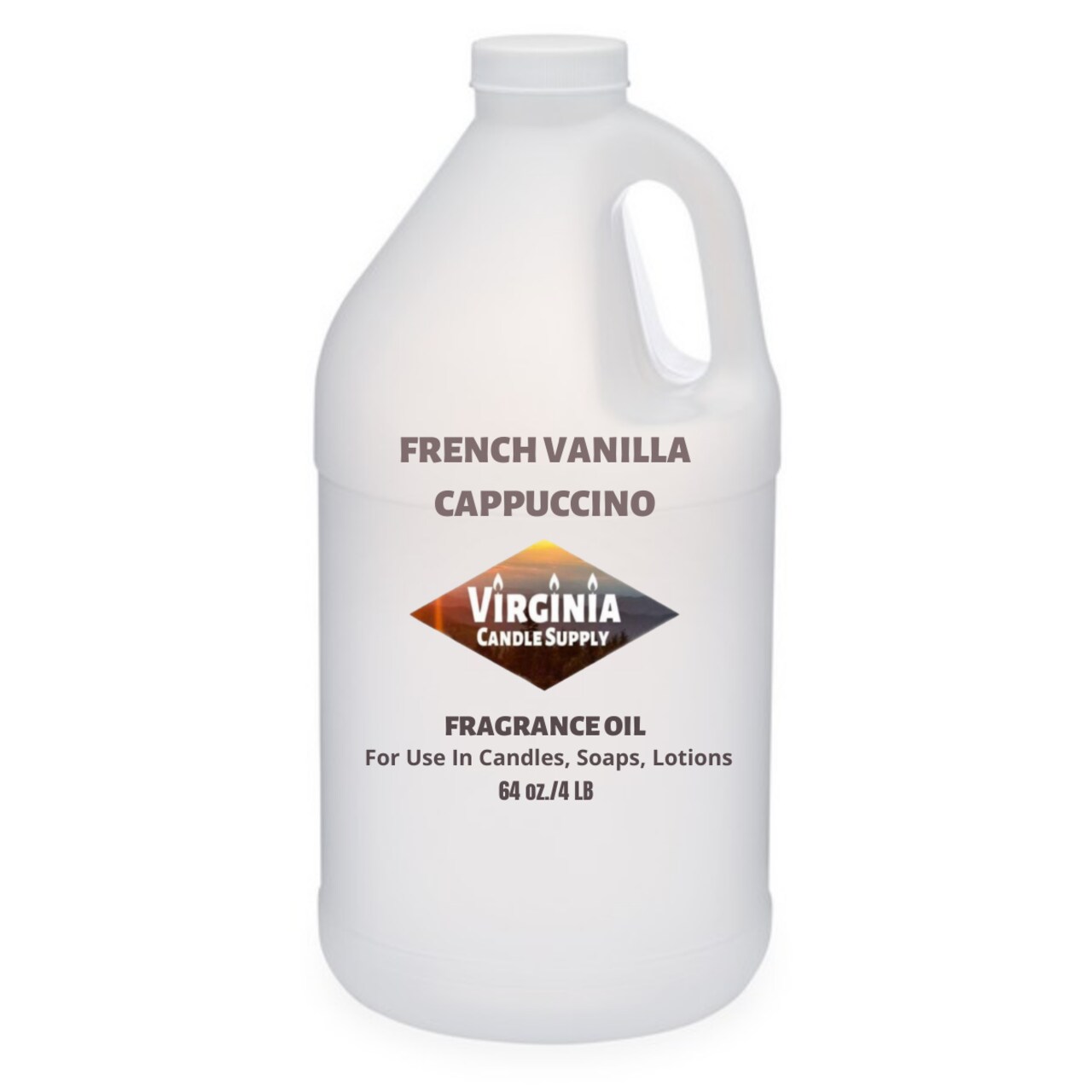French Vanilla Cappuccino Fragrance Oil (Our Version of the Brand Name) (64 oz Jug) for Candle Making, Soap Making, Tart Making, Room Sprays, Lotions, Car Fresheners, Slime, Bath Bombs, Warmers…